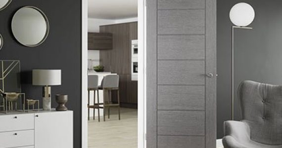 grey coloured door