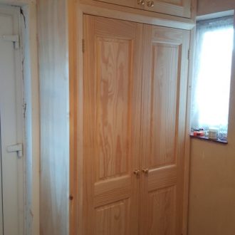 wooden wardrobe doors