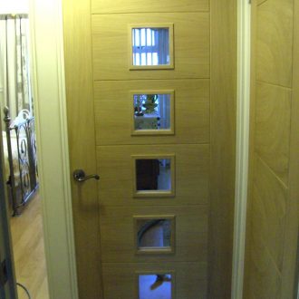 internal door with glazing