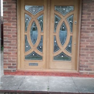 decorative front doors with glass design